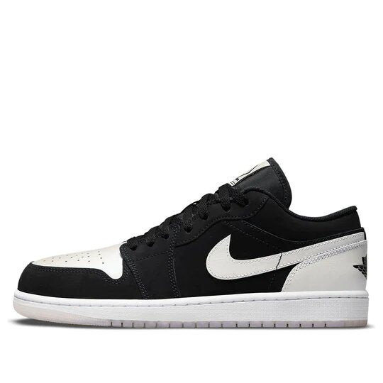 Air Jordan 1 Low Black White Diamond