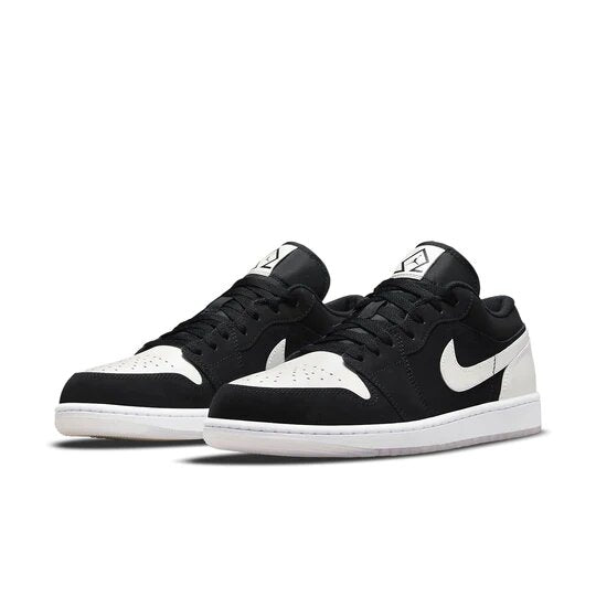 Air Jordan 1 Low Black White Diamond