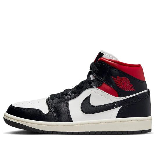 Air Jordan 1 Mid Black Gym Red