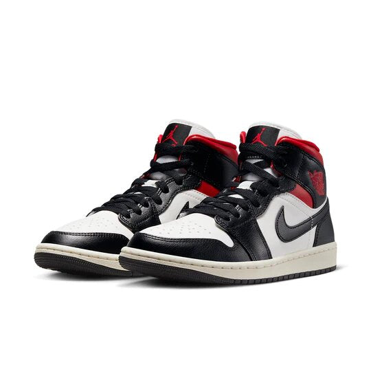 Air Jordan 1 Mid Black Gym Red