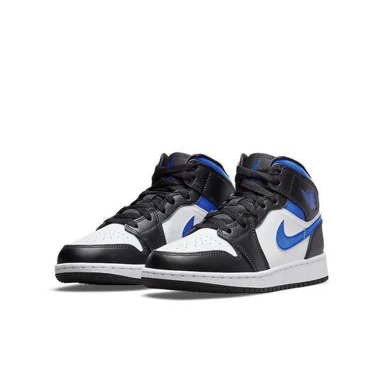 Air Jordan 1 Mid Black Racer Blue White