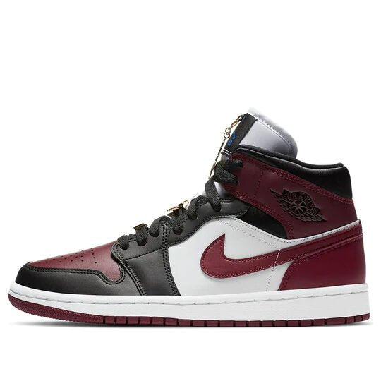 Air Jordan 1 Mid SE Black Dark Beetroot