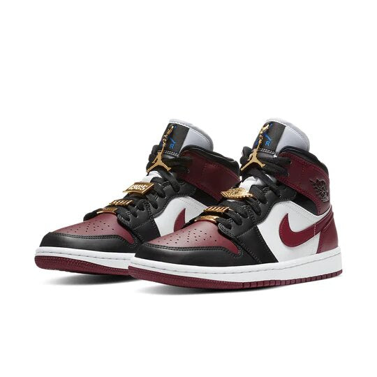 Air Jordan 1 Mid SE Black Dark Beetroot