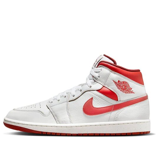 Air Jordan 1 Mid SE White Dune Red