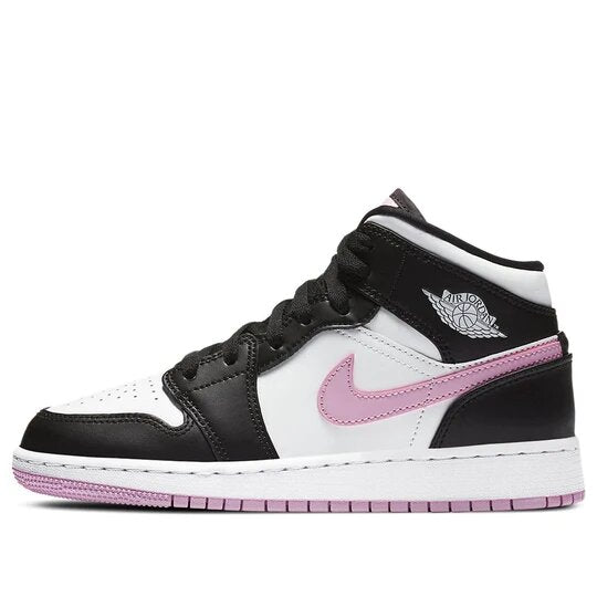 Air Jordan 1 Mid White Black Light Arctic Pink