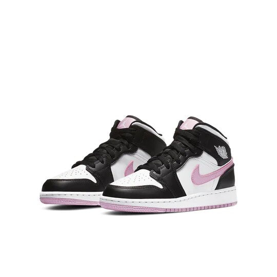 Air Jordan 1 Mid White Black Light Arctic Pink