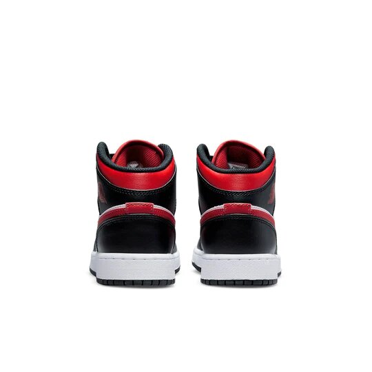 Air Jordan 1 Mid White Black Red