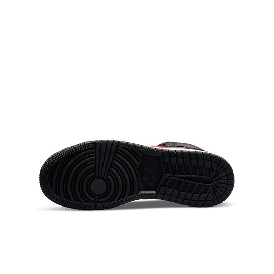 Air Jordan 1 Mid White Black Red
